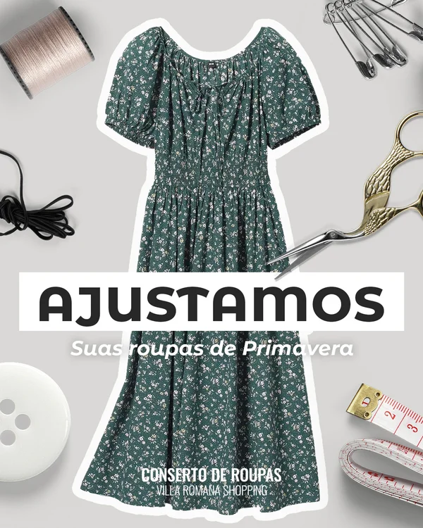 Ajuste de roupas de primavera